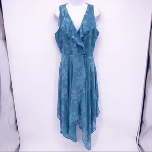 Leith Blue Lace Midi Dress Size Medium